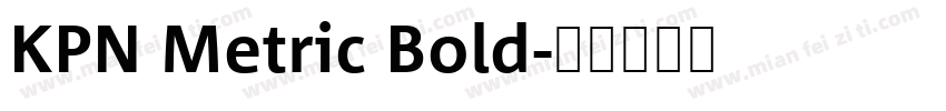 KPN Metric Bold字体转换
